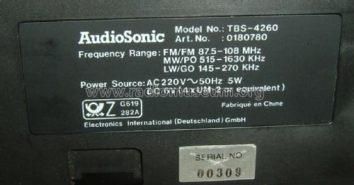 Bass Boost TBS 4260; Audio Sonic (ID = 2147247) Radio