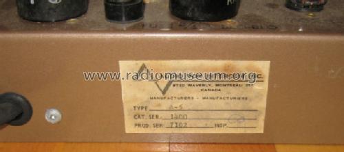 A-5; Audio Vox Intercom (ID = 1037359) Verst/Mix