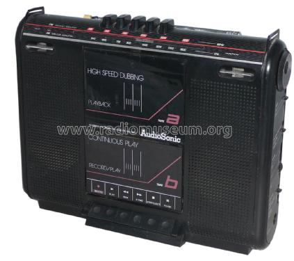 Stereo Radio Double Cassette Recorder TBS 9140; AudioSonic, (ID = 2316390) Radio