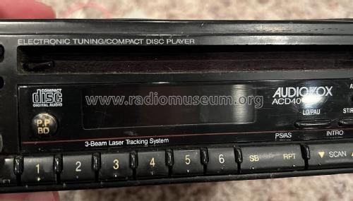 ACD40; Audiovox Corporation (ID = 2860712) Car Radio