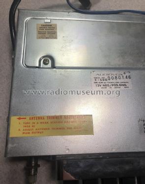 C-500; Audiovox Corporation (ID = 2860662) Car Radio