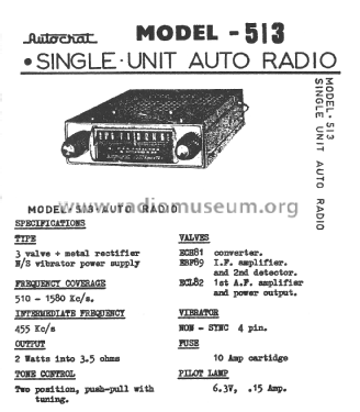 513; Autocrat Radio Ltd.; (ID = 2977382) Car Radio