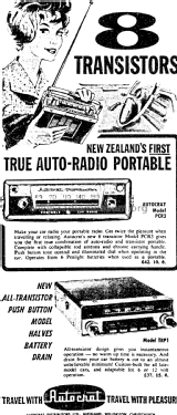 8 Transistor Auto Radio Portable PCR3; Autocrat Radio Ltd.; (ID = 2977398) Radio