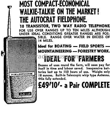 Fieldphone ; Autocrat Radio Ltd.; (ID = 3079316) Citizen