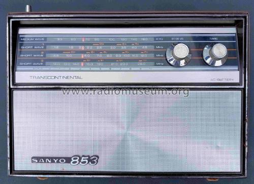 Sanyo 853 Transcontinental 11XA-853; Autocrat Radio Ltd.; (ID = 3102790) Radio