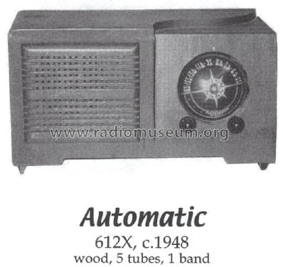 612X ; Automatic Radio Mfg. (ID = 1395006) Radio