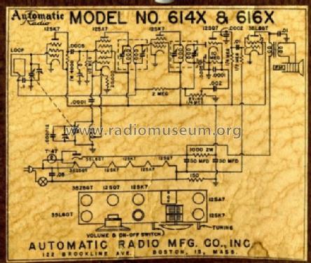 614X ; Automatic Radio Mfg. (ID = 626398) Radio