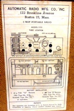 C51 ; Automatic Radio Mfg. (ID = 792985) Radio