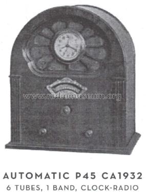 P-45 Tom Thumb Clock Radio ; Automatic Radio Mfg. (ID = 1554195) Radio