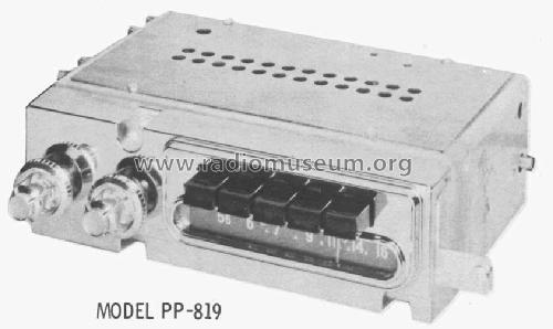 PP-819 ; Automatic Radio Mfg. (ID = 586834) Car Radio