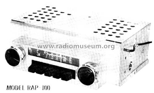 RAP-100 ; Automatic Radio Mfg. (ID = 501114) Car Radio