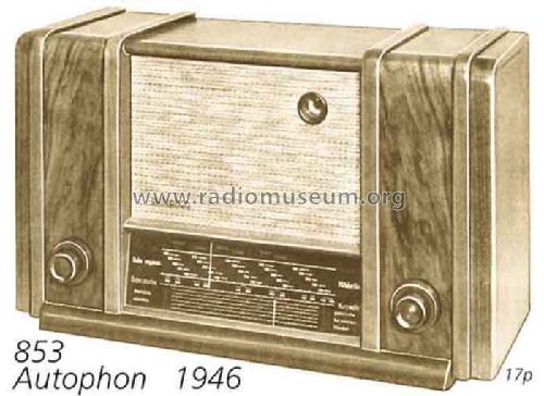 853; Autophon AG inkl. (ID = 1380) Radio