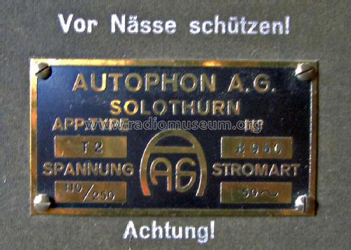 NF-Telefonrundspruch T2; Autophon AG inkl. (ID = 197908) Wired-W