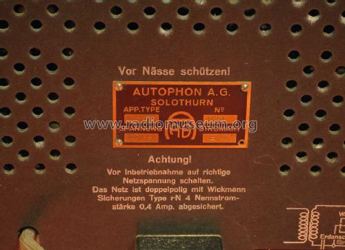 NF-Telefonrundspruch T2A; Autophon AG inkl. (ID = 836094) Wired-W