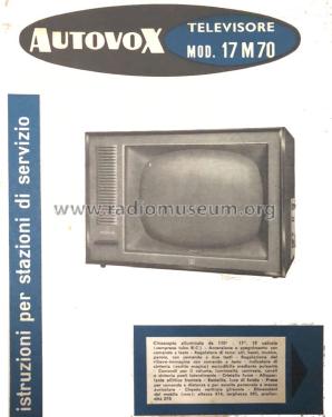 17M70; Autovox SPA; Roma (ID = 2861412) Television