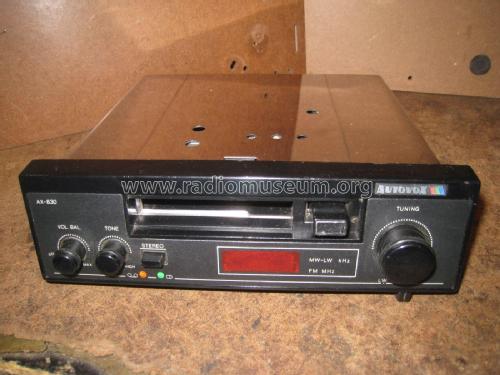 Cassette Deck AX-830; Autovox SPA; Roma (ID = 2054360) Car Radio