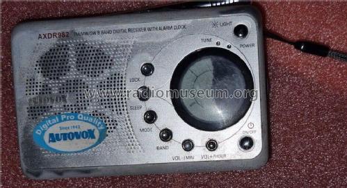 FM/MW/SW 9 Band Digital Receiver With Alarm Clock AXDR982; Autovox SPA; Roma (ID = 3029507) Radio