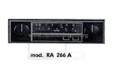 RA266A; Autovox SPA; Roma (ID = 963314) Car Radio