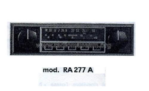 RA277A; Autovox SPA; Roma (ID = 963318) Car Radio