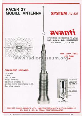 Mobile Antenna Racer 27; Avanti Products; (ID = 2754985) Antenna