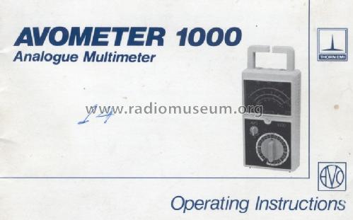 AvoMeter ATR 1000 HD; AVO Ltd.; London (ID = 1265305) Equipment