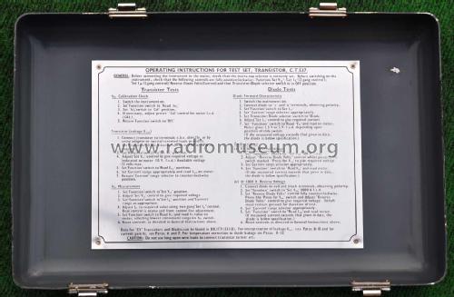 Transistor Test Set CT 537; AVO Ltd.; London (ID = 1899185) Equipment