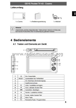 Cosmo Pocket TV TV43; Axdia International (ID = 2082702) Télévision