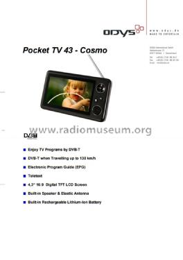 Cosmo Pocket TV TV43; Axdia International (ID = 2082703) Télévision