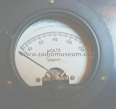 Panel mount AC volt meter Model No. 55; Bach-Simpson; London (ID = 1816584) Equipment