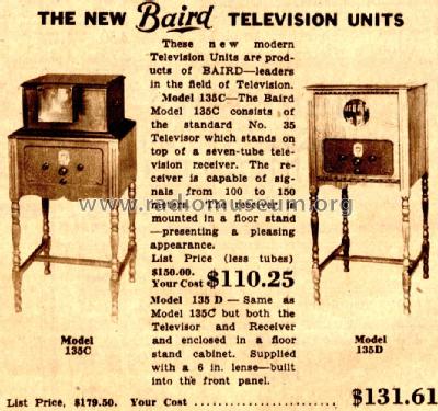 Televisor 135D; Baird brand - John (ID = 686251) Télévision