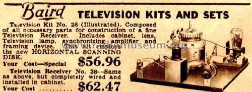 Television Receiver no. 36 Kit no. 26; Shortwave & (ID = 686316) Television