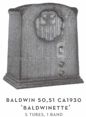 Baldwinette 50; Baldwin Inc. / (ID = 1554216) Radio