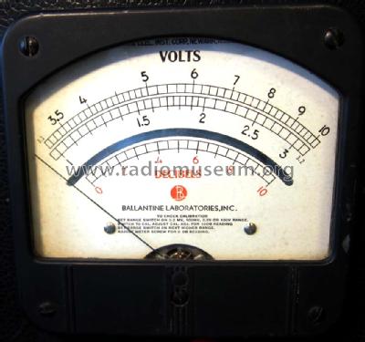 True RMS Voltmeter 320; Ballantine (ID = 989711) Equipment