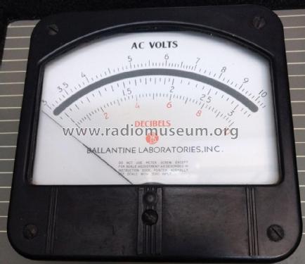 True RMS Voltmeter 320A; Ballantine (ID = 2168383) Equipment