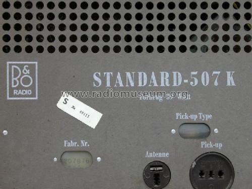 Standard 507K; Bang & Olufsen B&O; (ID = 86868) Radio