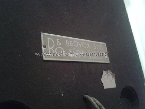 Beovox 500 6207; Bang & Olufsen B&O; (ID = 1508917) Speaker-P