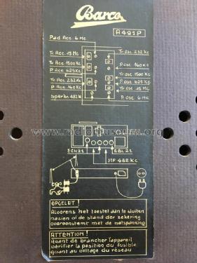 A491P; Barco, Belgian (ID = 2695207) Radio