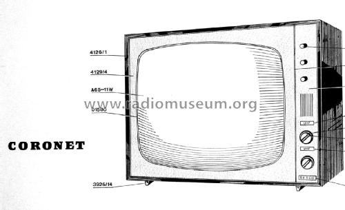 Coronet Ch= 66-5N-13B; Barco, Belgian (ID = 3022167) Television