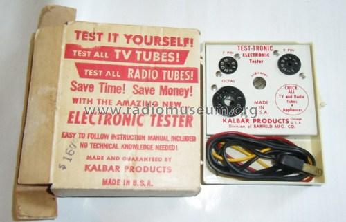 Test-Tronic Electronic Tester ; Barfield Mfg. Co.; (ID = 1324734) Ausrüstung