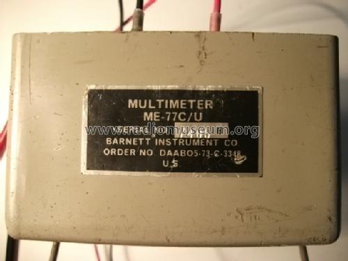 Multimeter ME-77C/U AN/URM-105C; Barnett Instrument, (ID = 1267624) Equipment