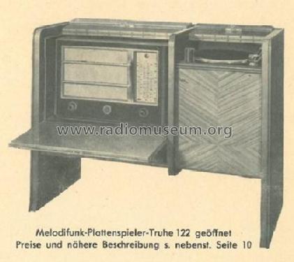 Melodifunk Plattenspieler-Truhe 122; Barth, Radio- (ID = 3092338) R-Player