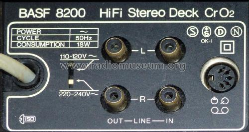HiFi-Stereo-Deck 8200; BASF, Badische (ID = 1985310) Ton-Bild