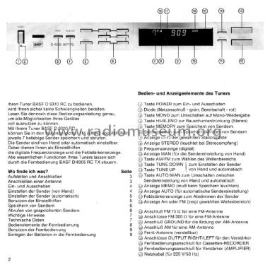 D6310RC; BASF, Badische (ID = 1848107) Radio