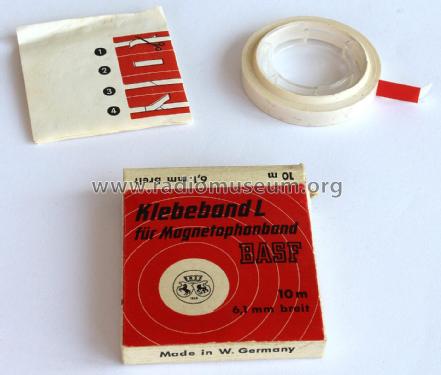 Klebeband für Magnetophonband L; BASF, Badische (ID = 3044527) Altri tipi