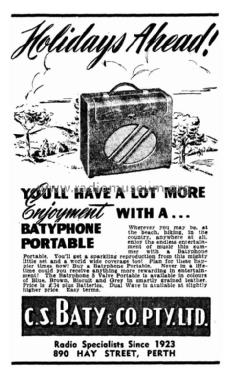 5-Valve Portable ; Batyphone, C.S. Baty (ID = 1693347) Radio