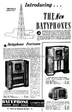 6-Valve 'World Range' Console 662; Batyphone, C.S. Baty (ID = 1693637) Radio