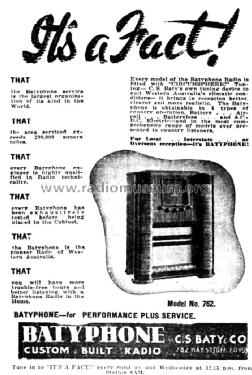7-Valve 'World Range' Super de Luxe Console 762; Batyphone, C.S. Baty (ID = 1693655) Radio