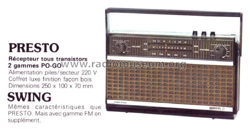 Swing ; Bazin Électronic, (ID = 2096970) Radio