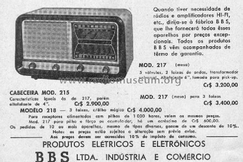 217; BBS Ltda. Indústria (ID = 1962834) Radio