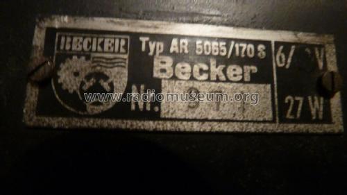 AR5065; Becker, Max Egon, (ID = 2622157) Car Radio